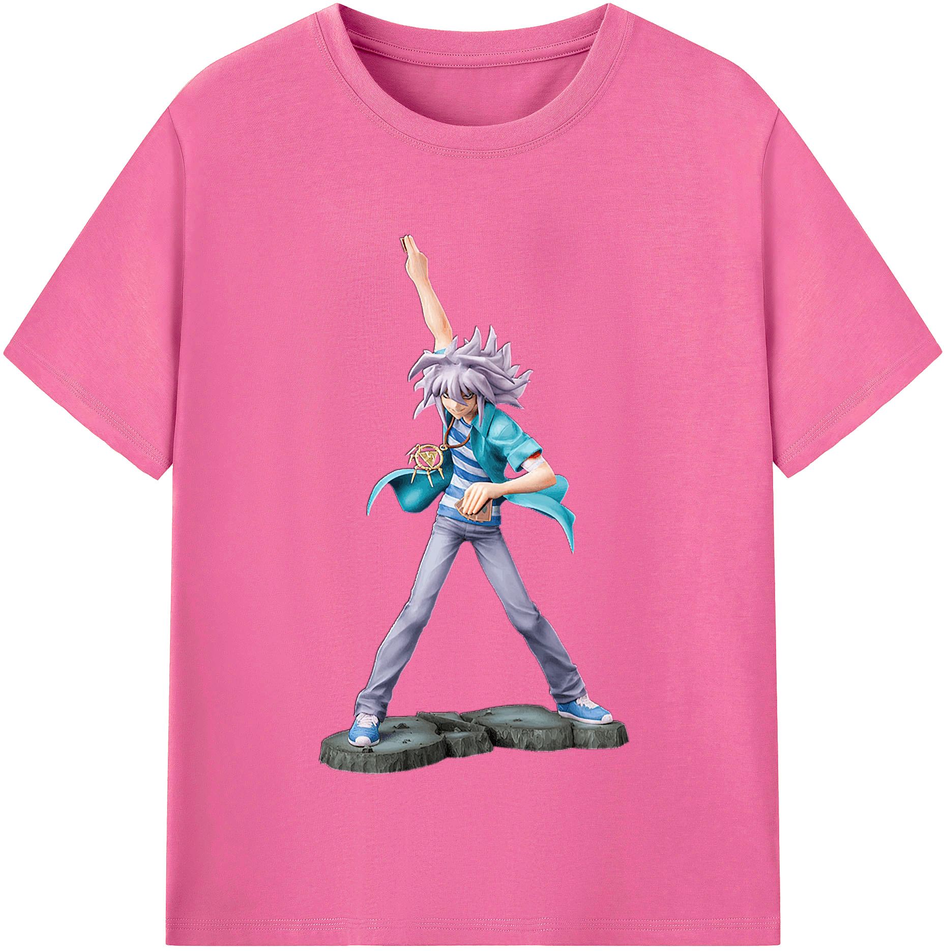 （画像用） 遊☆戯☆王 Yu-Gi-Oh! レディースカジュアルプリントTシャツ（綿100％）
